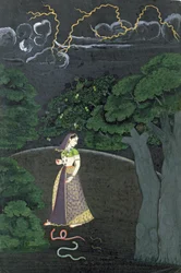 Une dame en route pour un rendez-vous, Guler, vers 1760